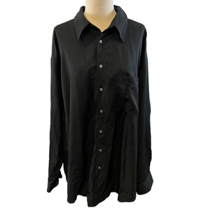 OPTIONS UNLIMITED Black‎ Long Sleeve Tencel Lyocell Button Down Shirt (2XB)